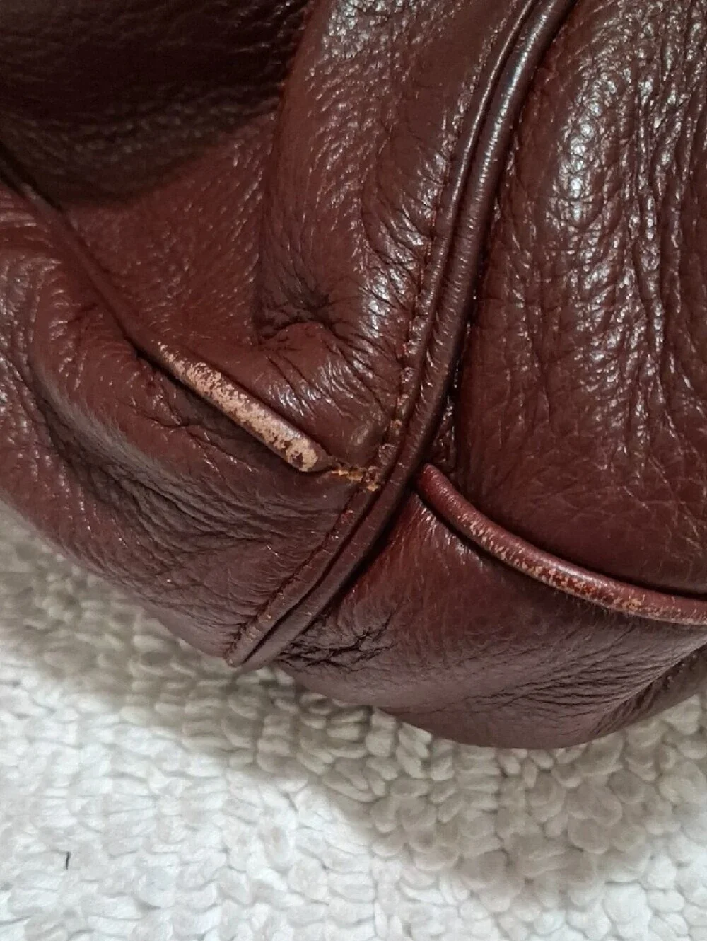 Everyday Woven-Handle Tote in Rich Chestnut Brown